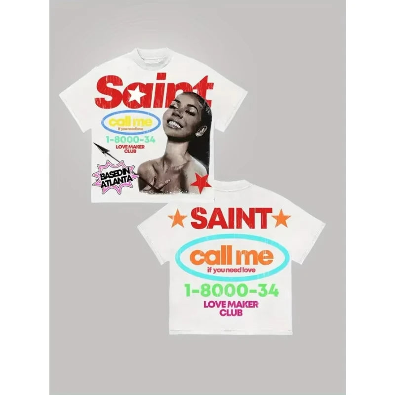 Saint call me t-shirt