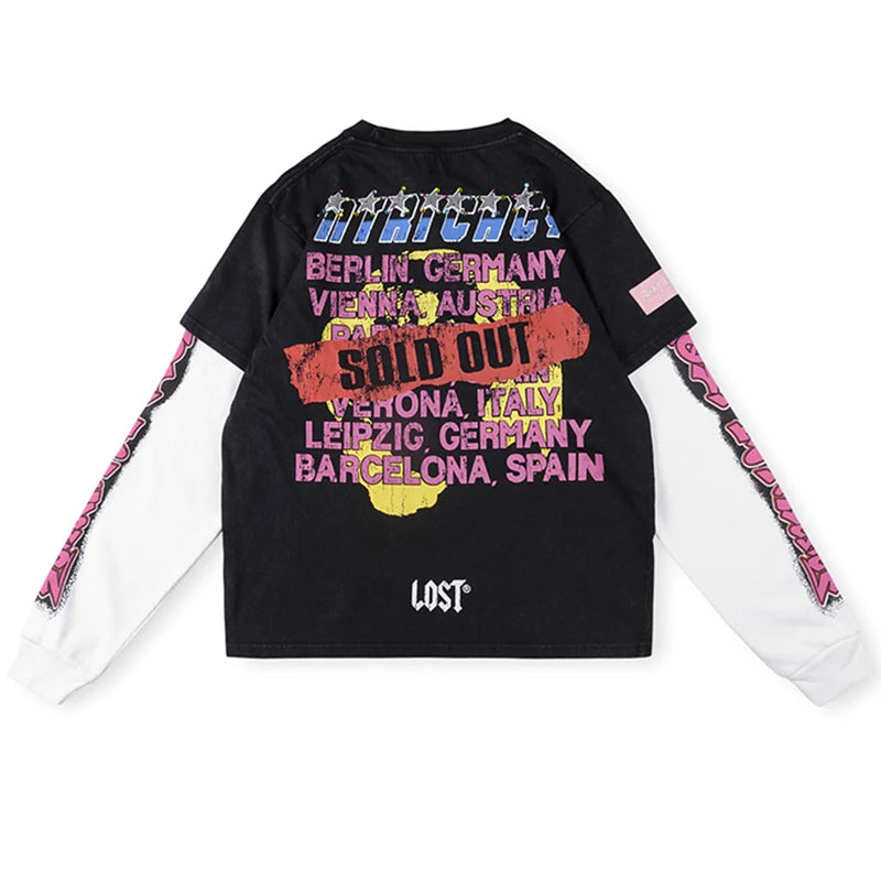 Lost intricacy long sleeve T-shirt