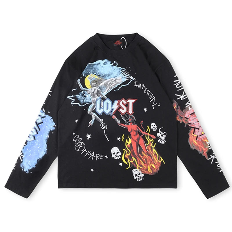Lost intricacy long sleeve T-shirt